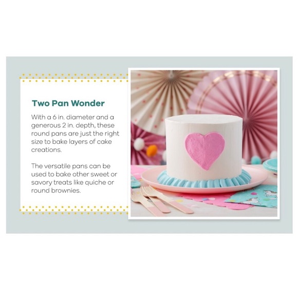 ‼️$5 SALE‼️ WILTON 6 inch Cake Pan Set Small & Tall - Picture 9 of 14